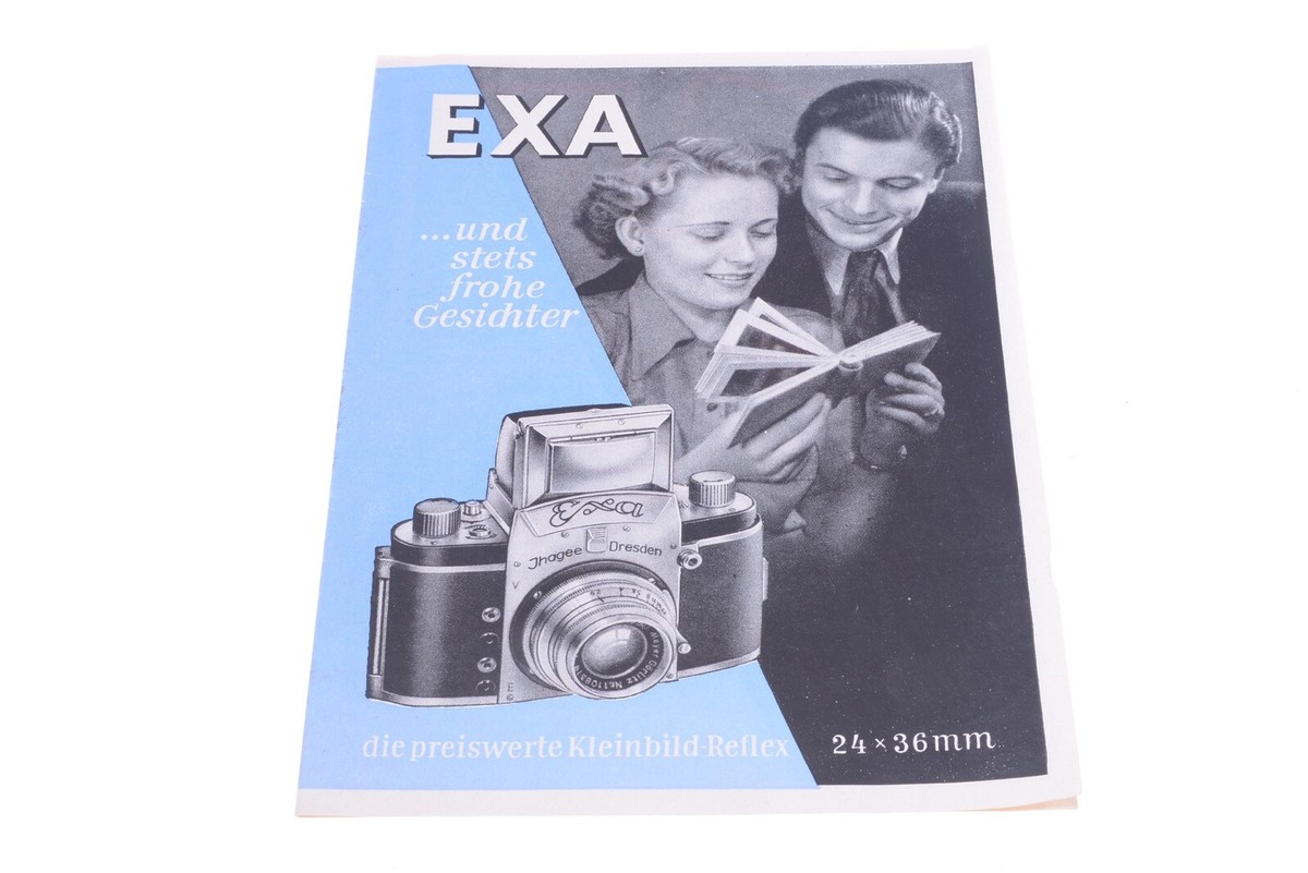 ✓ EXAKTA EXA 24X36 MM CAMERA ORIGINAL PRODUCT GUIDE BROCHURE