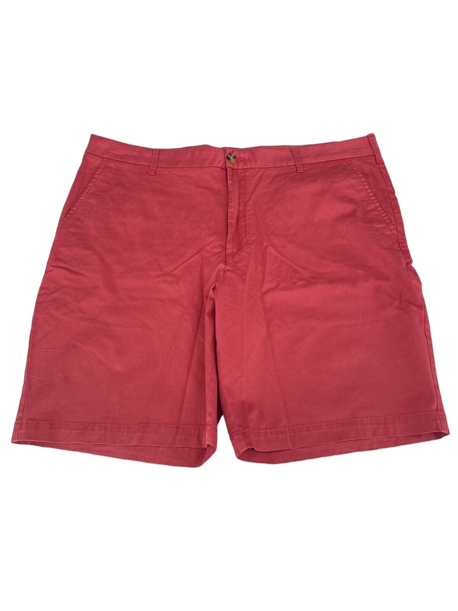 Izod Saltwater Relaxed Chino Stretch Shorts Men's Size 40 NWT Saltwater Red