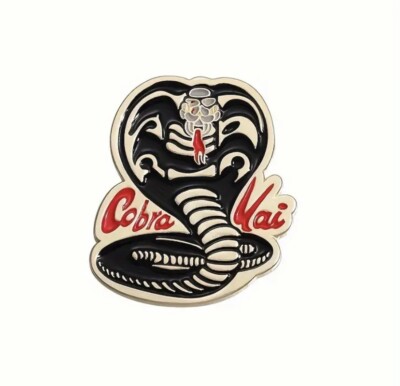 Karate Kid Cobra Kai Snake Logo Symbol Gold Enamel / Lapel Pin