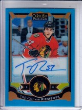 2015-16 O-Pee-Chee Platinum Blue Rainbow Autographs #VA Trevor van Riemsdyk RC