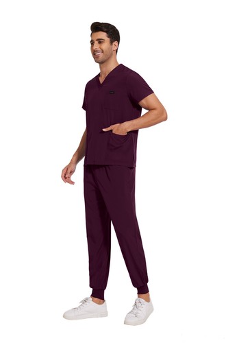 Unisex Jogger Scrub Set - Breathable Stretch Medical Uniform for Nurses Doctors - Picture 35 of 113