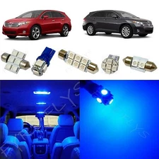 10x Blue LED lights interior package kit for 2009-2013 Toyota Venza TV1B