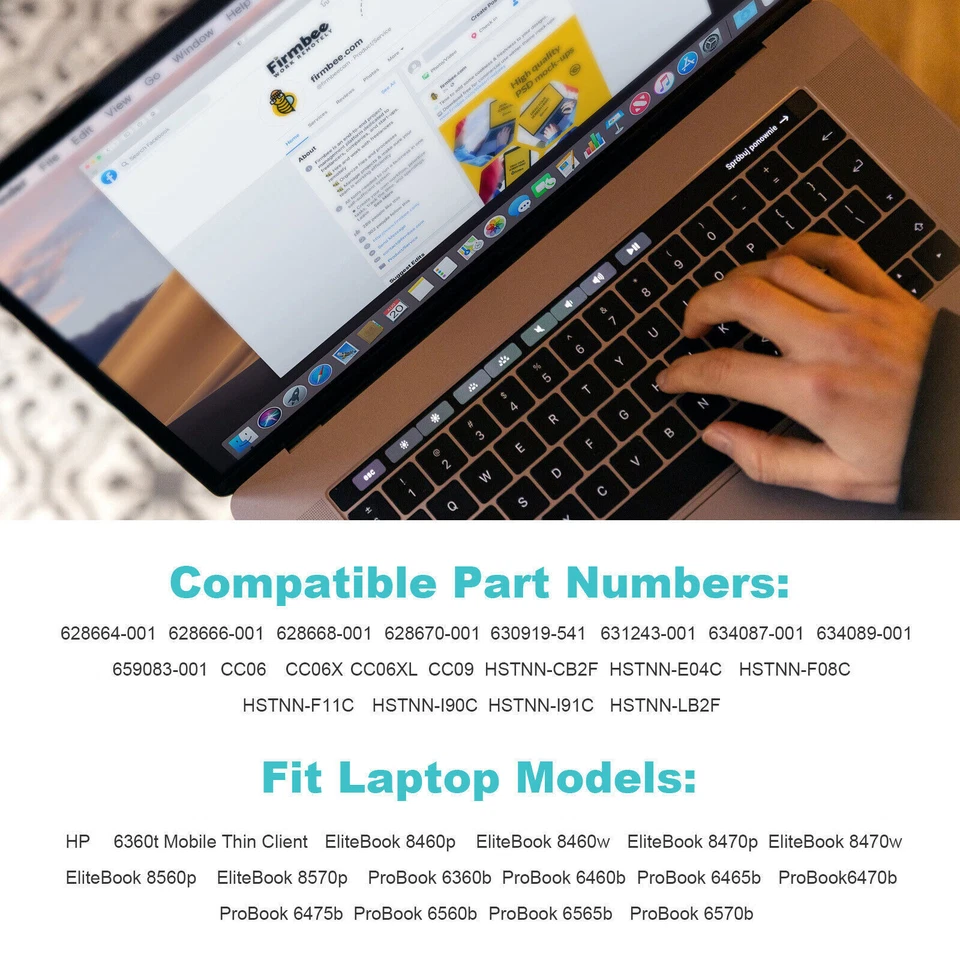 6/9 Zellen AKKU Für HP ProBook 6360b 6560b 6570b EliteBook 8460p 8470p 8560p - Bild 3 von 4