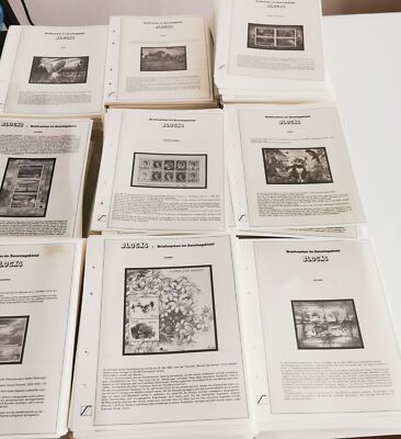 Riesige Vordrucksammlung Blocks im Sonntagskleid ca 1650 Vodrucke über 40kg