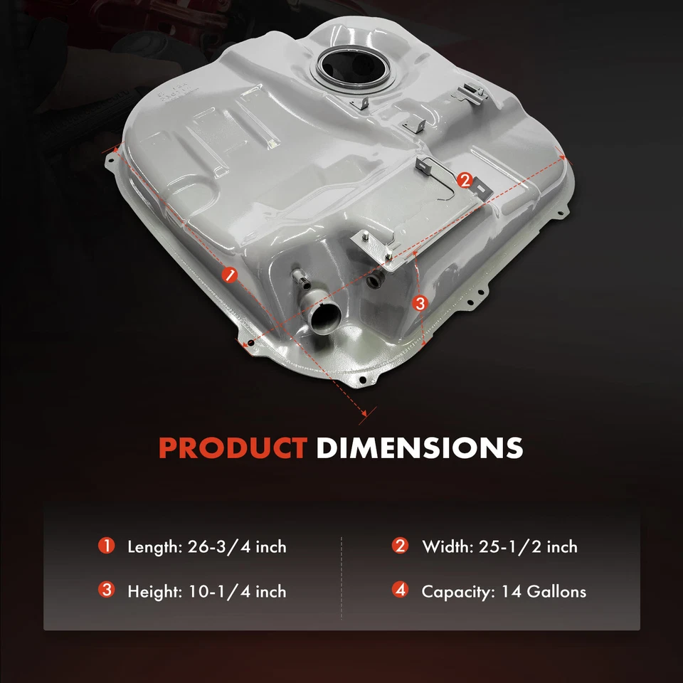 Tanque de combustible de 14 galones para Hyundai Elantra 2007 2008 2009 2010 2011 2012 L4 2,0 L Foto 4 de 4