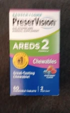 Bausch + Lomb PreserVision Areds 2 Chewables Mixed Berry Flavor 60 Tab (NO15)