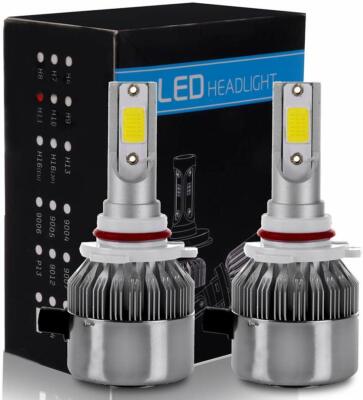 ECCPP 9005/HB3 LED Headlight Bulb Hi/Lo Beam White Fog Lights Conversion Kit - 8