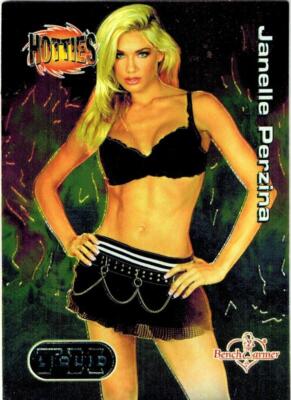 2003 Benchwarmer Series III Hotties Liquid Chrome Card  #6 of 8-Janelle Perzina