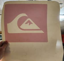 Quicksilver Snowboard Surf Skateboard Dealer Vinyl Cling Sticker New Old Stock