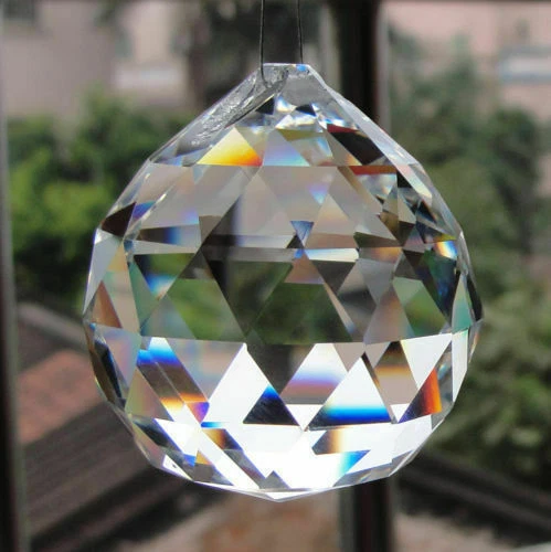 20-100mm Chandelier Lamp Crystal Ball Prism Hanging Drops Suncatcher Pendant DIY - Picture 1 of 2