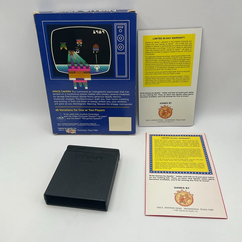 Space Cavern ATARI 2600 Complete In Box With Manual #ML - Image 2 of 3