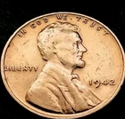 1942  Lincoln Wheat 1¢ Cent VINTAGE  Penny Coin  FREE SHIPPING   Good Condition