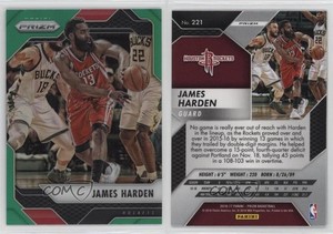 2016-17 Panini Prizm Green Prizm James Harden #221