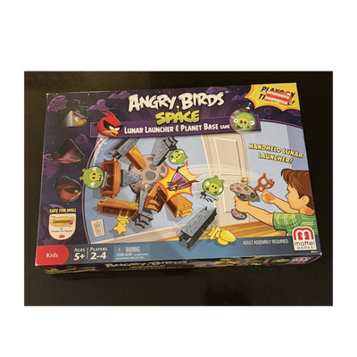 Mattel Angry Birds Space Lunar Launcher & Planet Base Wall/Table Game 2-4 5+