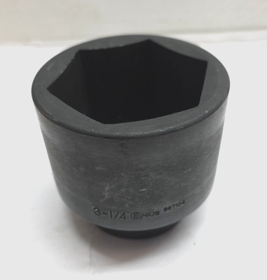 Genius Tools 1'' Dr. 3-1/4'' Impact Socket (CR-Mo) - 867104