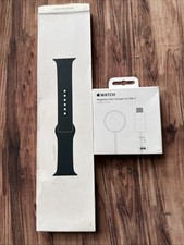 Apple 41mm Sport Band Midnight Black And Magnetic Fast Charger USB-C