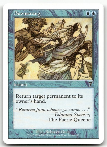 Boomerang 64 Common 7th Edition MTG