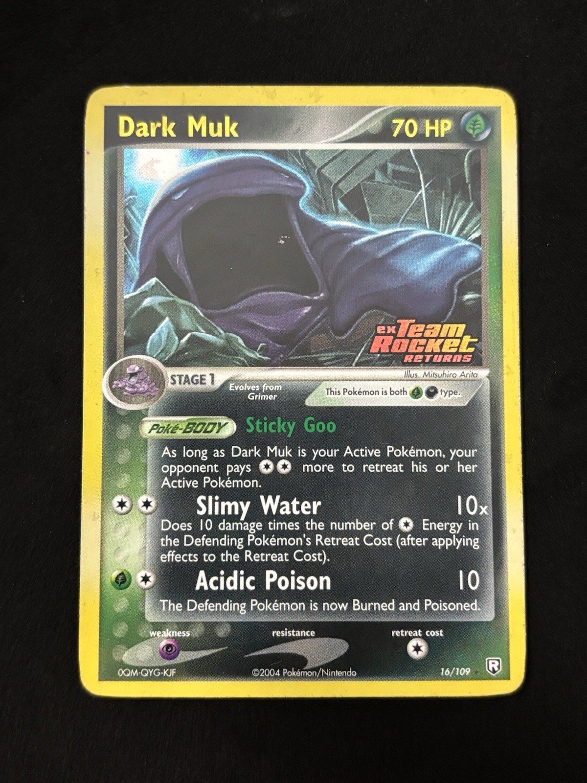 Dark Muk 16/109 EX Team Rocket Returns Stamped Reverse Holo Pokémon TCG - LP