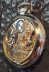 1907 ANTIQUE 18s WALTHAM VANGUARD 23 RUBY JEWEL DISPLAY BACK POCKET WATCH
