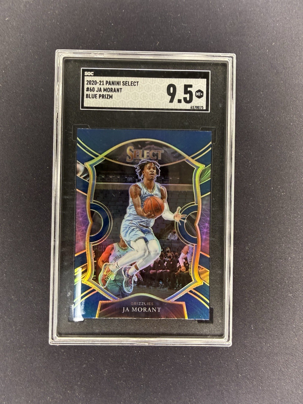 2020-21 Panini Select - Concourse Ja Morant #60 Blue Prizm