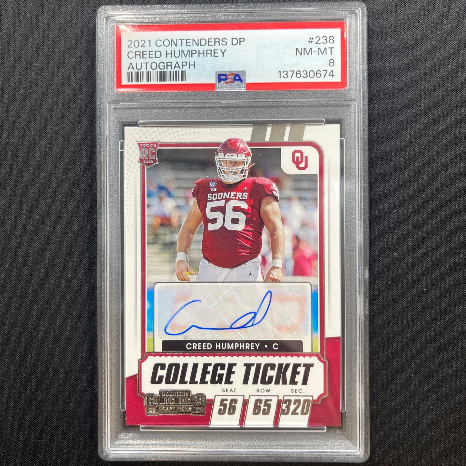 Creed Humphrey Panini Contenders Draft Picks #238 Base