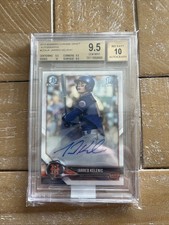 2018 Bowman Draft - Chrome Draft Pick Autographs Jarred Kelenic BGS 9.5 Auto 10