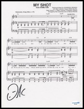 Okieriete Onaodowan "Hamilton" AUTOGRAPH Signed 'My Shot' Sheet Music ACOA