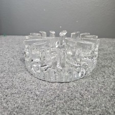 Glasdesign George Shutte Art Glass 3 Tea Warmer Light Holder Trivet Large Rare
