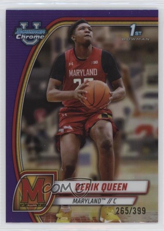 2024-25 Bowman U Chrome Purple Refractor 265/399 Derik Queen #19 1k7d