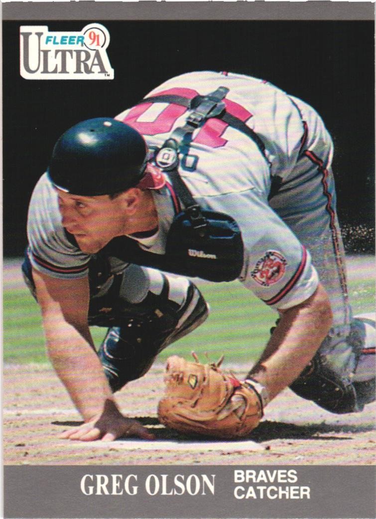 1991 Ultra #9 Greg Olson Atlanta Braves