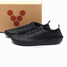 Vivobarefoot Sensus Moc Men's Lace Up Leather Barefoot Shoes 309680-01 Obsidian