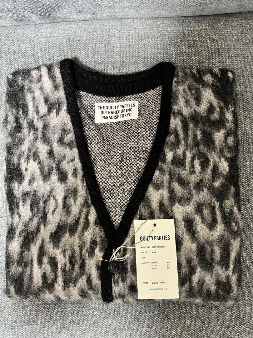 wackomaria Wacko Maria Mohair Cardigan Leopard Pink L New | eBay