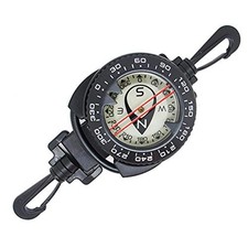 Scuba Choice Diving Dive Compass with Retractable Clip   Black