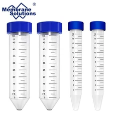 Leak-Proof Caps,Sterile 15mL/50mL Conical Centrifuge Tube,Clear Graduations Tube