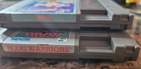 Nes Lot Amagon & Ikari Warriors Japan  Snk 2 Games Sticker Damage