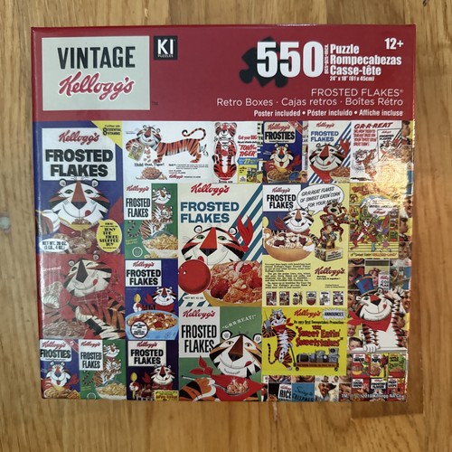 Vintage Style Kellogg’s Frosted Flakes Retro Boxen 550 PC Puzzle Neu in Box 2020 - Bild 1 von 4