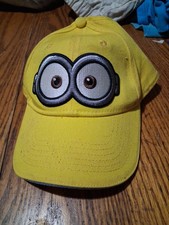 Minions Yellow Adjustable Strapback Youth Hat/Cap