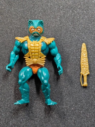 Vintage MOTU MER-MAN He-Man Masters Universe COMPLETE Figure w Sword Mattel