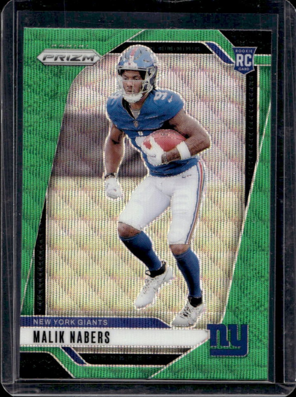2024 Prizm Malik Nabers RC Green Wave Rookie #370 Giants