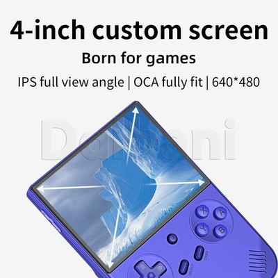 RG 40XXV Blue Anbernic 4.0' IPS handheld Game Console Linux 64-Bit