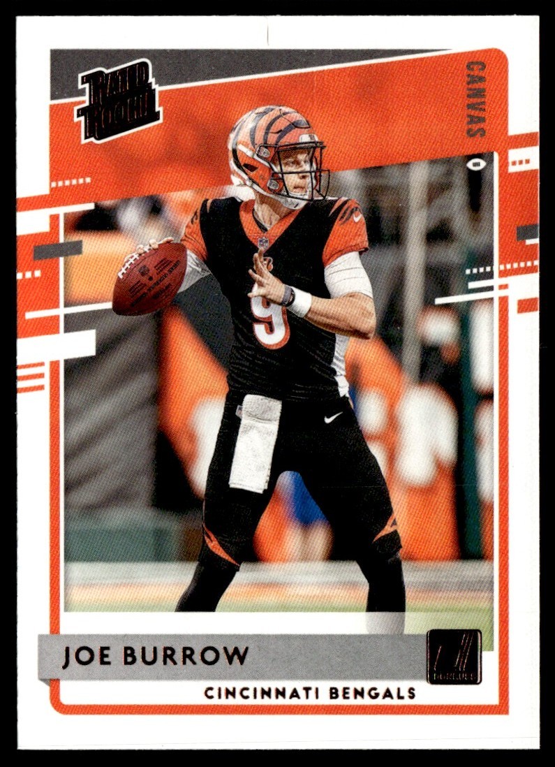 2020 Donruss Rated Rookie Canvas (Minor Mark) Joe Burrow #301