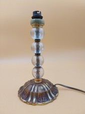 Lampe Art déco en laiton et verre style Adnet Leleu