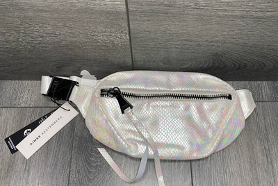 Aimee Kestenberg Leather Convertible Milan Belt Bag Hologram Snake bag A614302