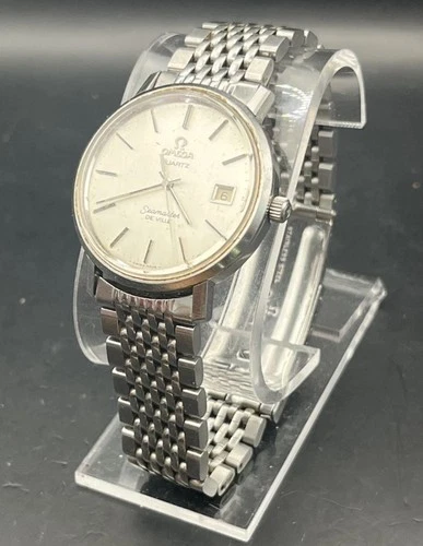 Vintage Omega Seamaster De Ville, w/Date, Quartz, Original Steel Bracelet ~ 1977