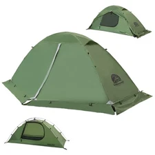 1person Backpacking Tent For 4season Winter Waterproof Tent For One Person Light