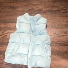 Old Navy Frost Free Light Blue Puffer Vest 5T Unisex Toddler Full Zip