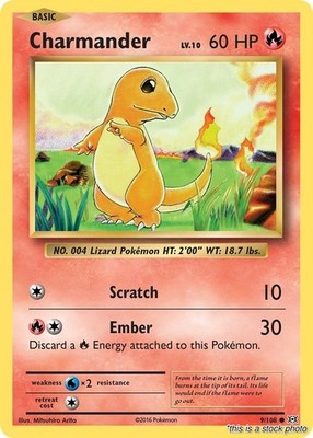 Pokemon- Charmander [(EVO) - 9/108] NM Common