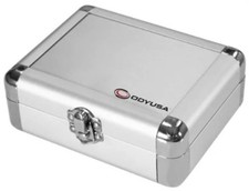 Odyssey KROM Series PRO2 Case for Two Turntable Needle Cartridges Silver/Silver