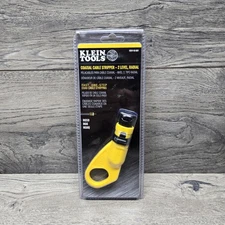 Klein Tools VDV110-061 Coax Cable Stripper 2 Level, Radial RG6, RG6-QS, RG59