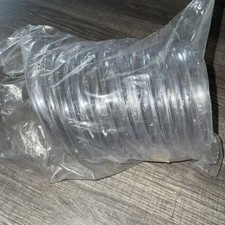 Vintage 4 Inch Clear Plastic Acrylic Craft Rings 1/4 Inch Thick 12 Pieces new